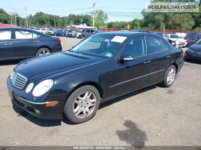 2004 Mercedes-Benz E 320 VIN: WDBUF65J14X112676 Lot: 40266733