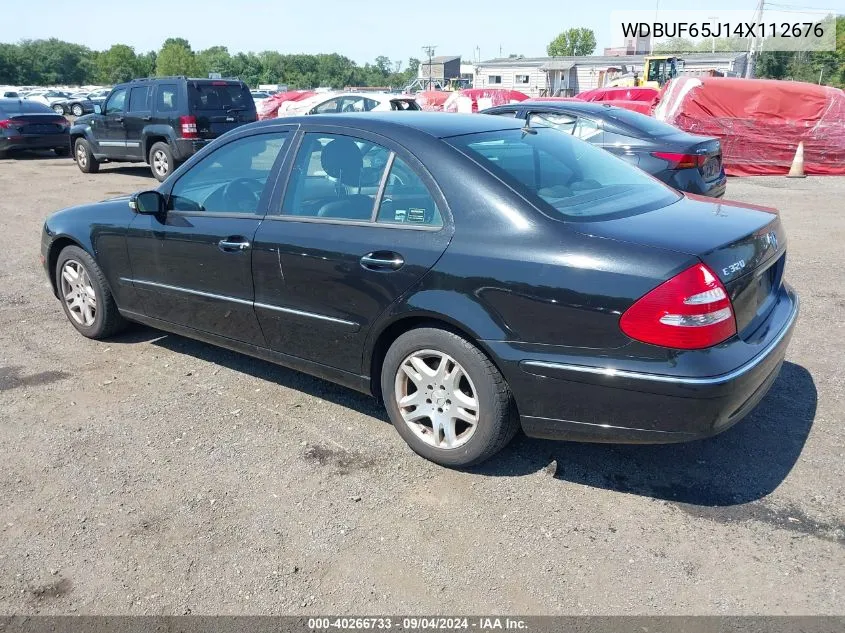 2004 Mercedes-Benz E 320 VIN: WDBUF65J14X112676 Lot: 40266733