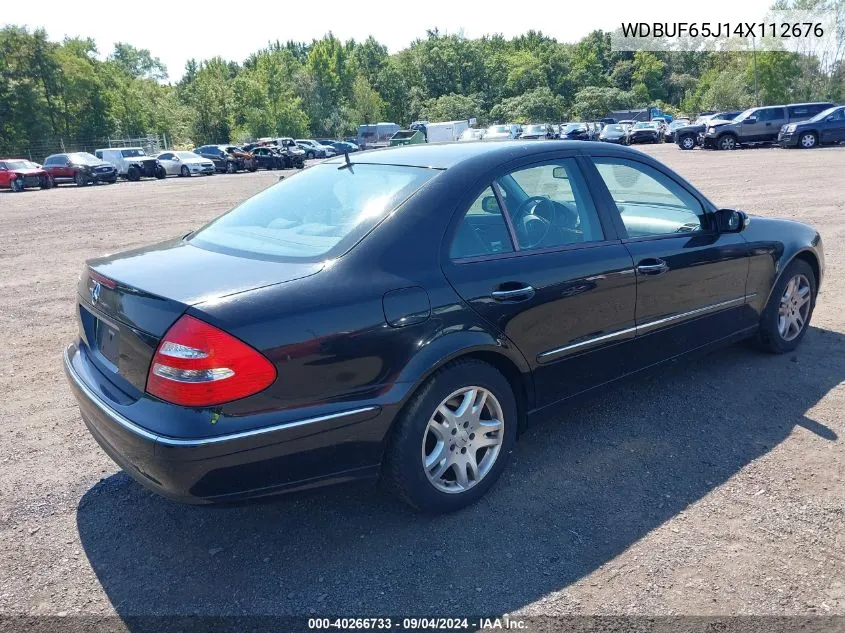 2004 Mercedes-Benz E 320 VIN: WDBUF65J14X112676 Lot: 40266733