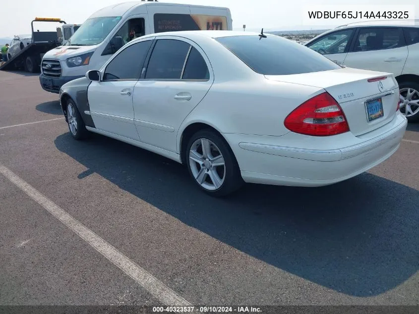 2004 Mercedes-Benz E 320 VIN: WDBUF65J14A443325 Lot: 40323537