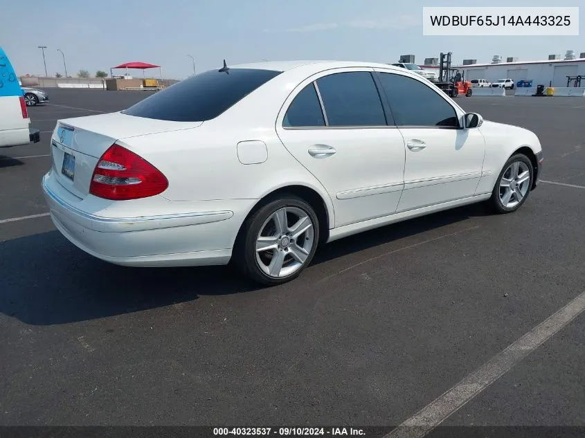 2004 Mercedes-Benz E 320 VIN: WDBUF65J14A443325 Lot: 40323537