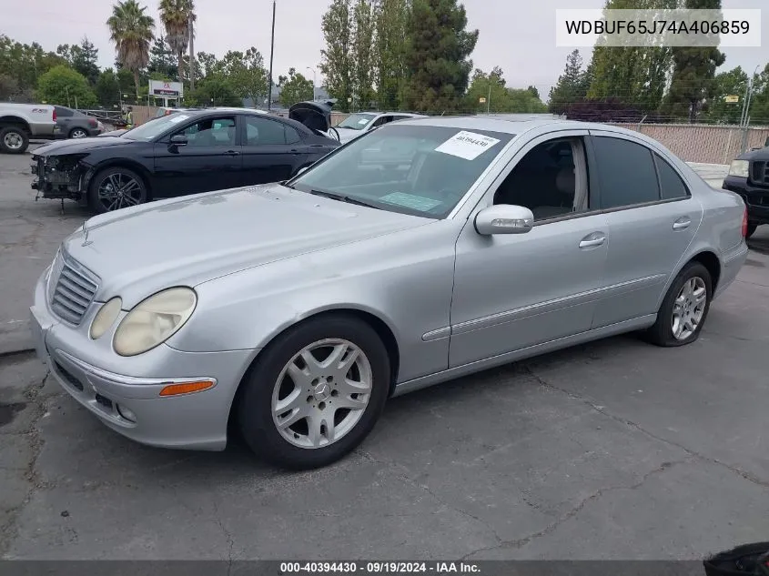 2004 Mercedes-Benz E 320 VIN: WDBUF65J74A406859 Lot: 40394430