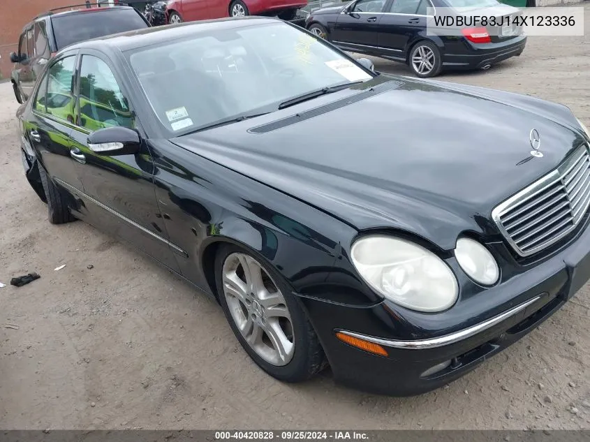 2004 Mercedes-Benz E 500 4Matic VIN: WDBUF83J14X123336 Lot: 40420828