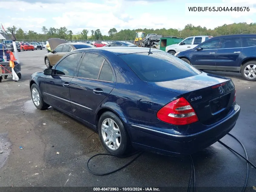 2004 Mercedes-Benz E 320 VIN: WDBUF65J04A448676 Lot: 40473963