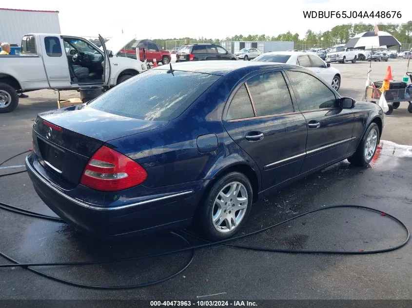 2004 Mercedes-Benz E 320 VIN: WDBUF65J04A448676 Lot: 40473963