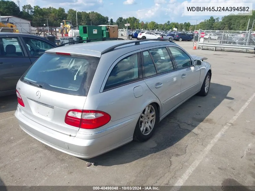 2004 Mercedes-Benz E 320 VIN: WDBUH65J24A394582 Lot: 40498048