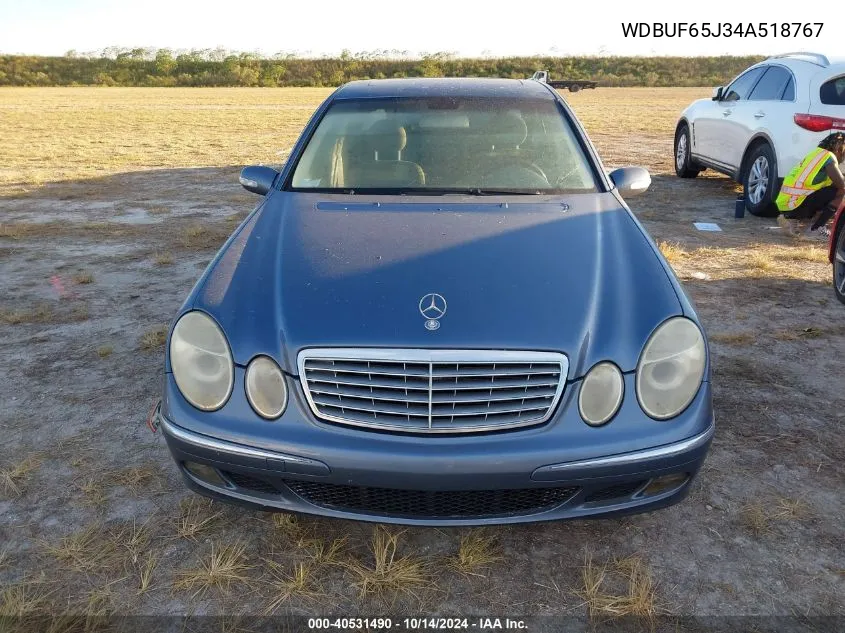 2004 Mercedes-Benz E 320 VIN: WDBUF65J34A518767 Lot: 40531490