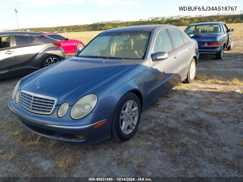 2004 Mercedes-Benz E 320 VIN: WDBUF65J34A518767 Lot: 40531490