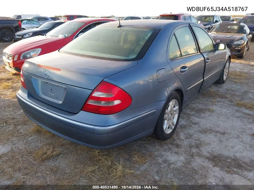 2004 Mercedes-Benz E 320 VIN: WDBUF65J34A518767 Lot: 40531490