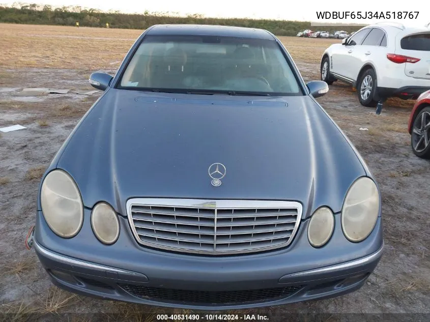 2004 Mercedes-Benz E 320 VIN: WDBUF65J34A518767 Lot: 40531490