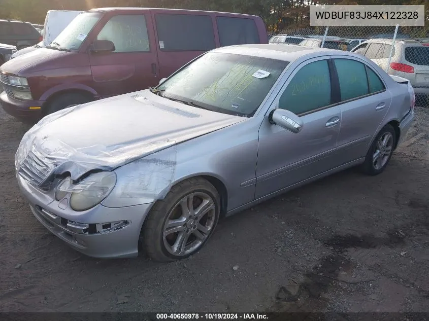 2004 Mercedes-Benz E 500 4Matic VIN: WDBUF83J84X122328 Lot: 40650978