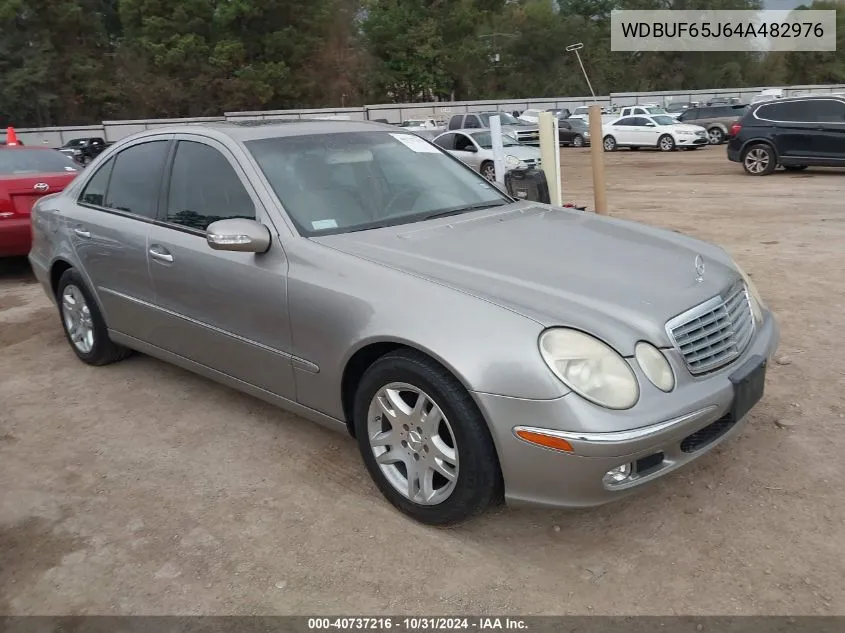 2004 Mercedes-Benz E 320 VIN: WDBUF65J64A482976 Lot: 40737216