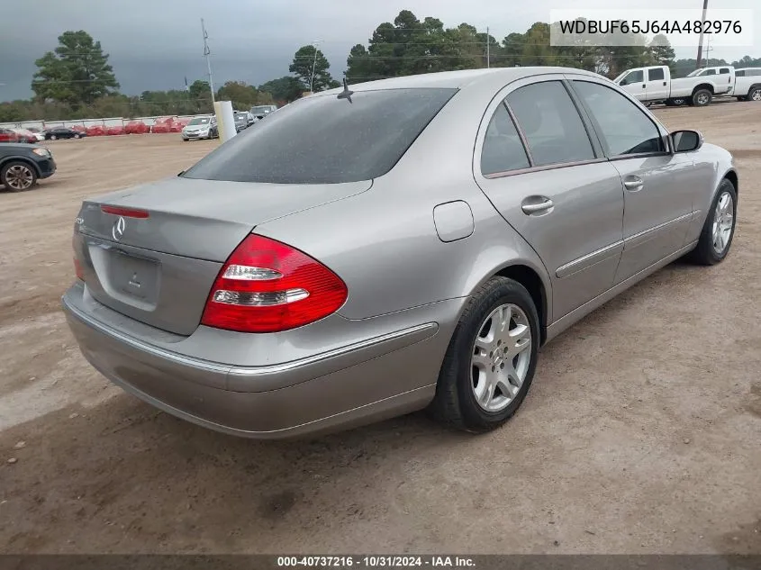 2004 Mercedes-Benz E 320 VIN: WDBUF65J64A482976 Lot: 40737216