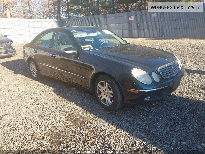 2004 Mercedes-Benz E-Class 3.2L VIN: WDBUF82J54X162917 Lot: 40830033