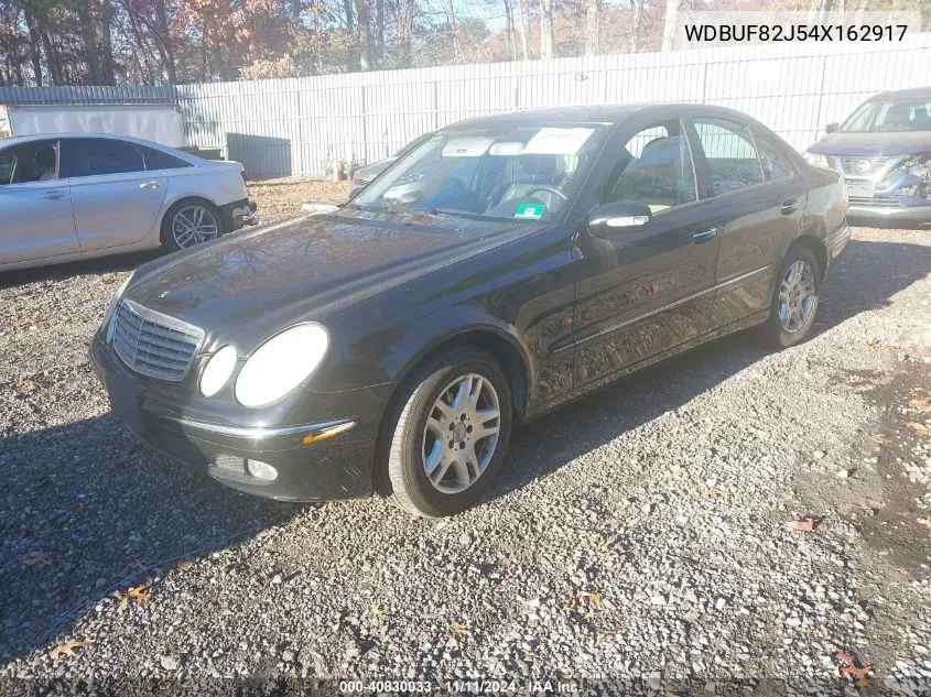 2004 Mercedes-Benz E-Class 3.2L VIN: WDBUF82J54X162917 Lot: 40830033