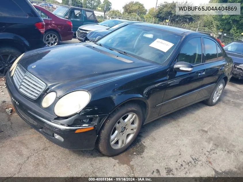 2004 Mercedes-Benz E 320 VIN: WDBUF65J04A404869 Lot: 40877364