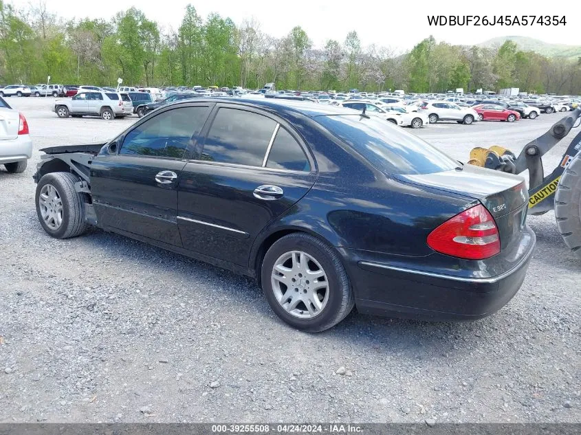 2005 Mercedes-Benz E 320 Cdi VIN: WDBUF26J45A574354 Lot: 39255508