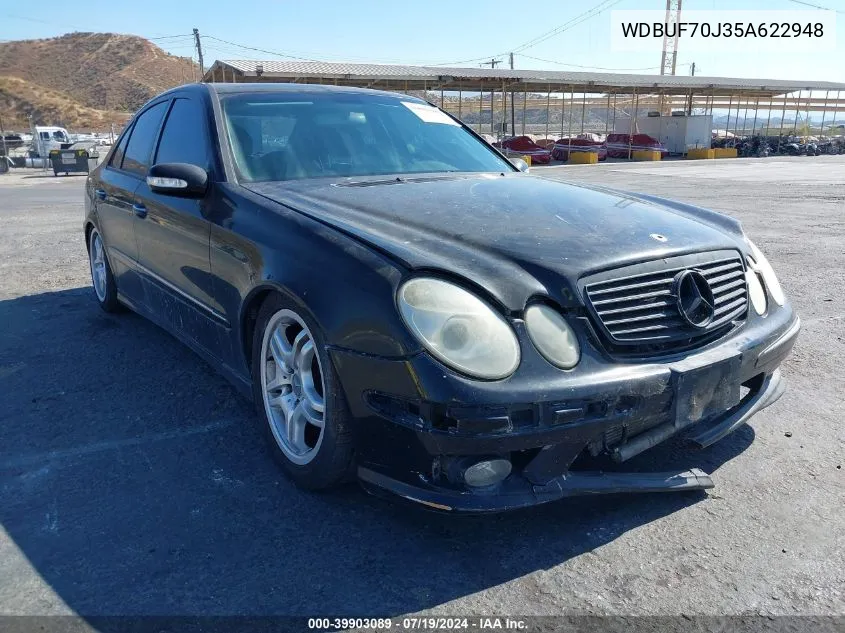 2005 Mercedes-Benz E 500 VIN: WDBUF70J35A622948 Lot: 39903089