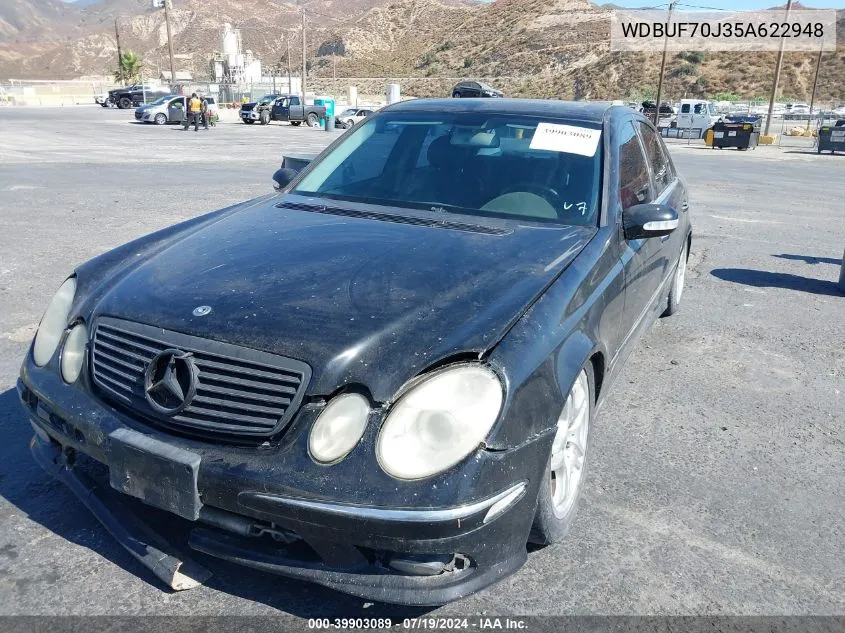 2005 Mercedes-Benz E 500 VIN: WDBUF70J35A622948 Lot: 39903089