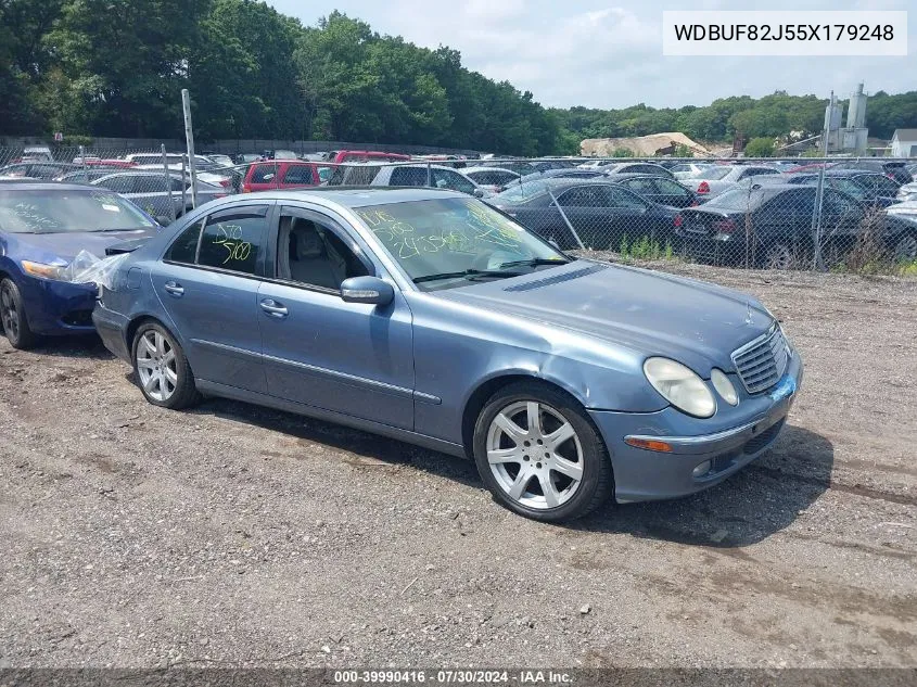 2005 Mercedes-Benz E 320 4Matic VIN: WDBUF82J55X179248 Lot: 39990416