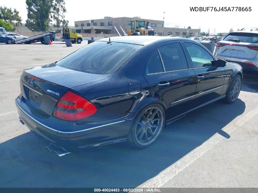 WDBUF76J45A778665 2005 Mercedes-Benz E 55 Amg