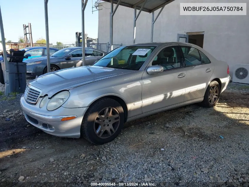 2005 Mercedes-Benz E 320 Cdi VIN: WDBUF26J05A750784 Lot: 40095545