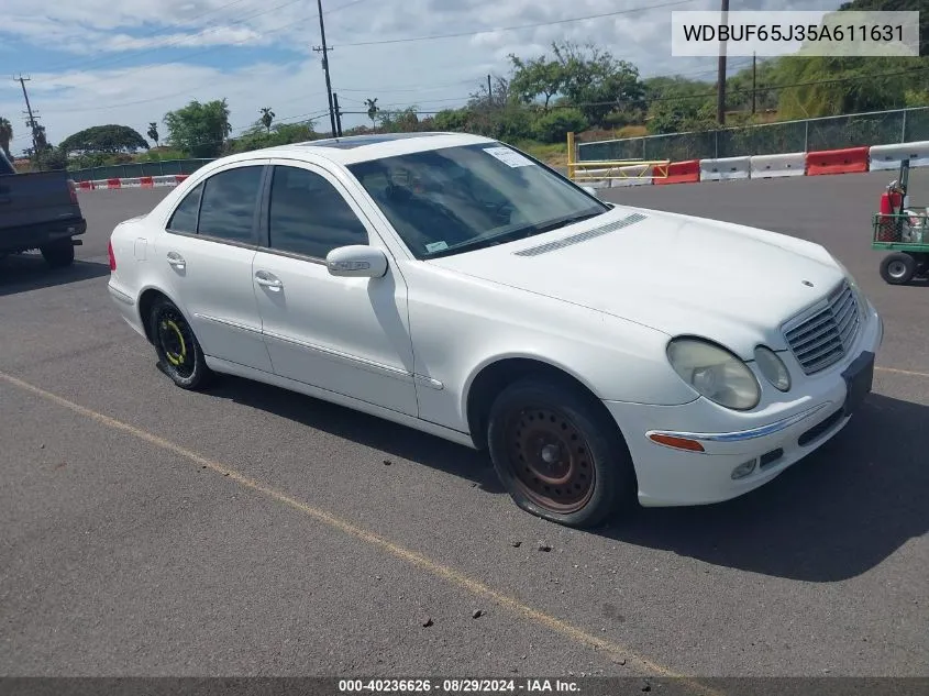 2005 Mercedes-Benz E 320 VIN: WDBUF65J35A611631 Lot: 40236626