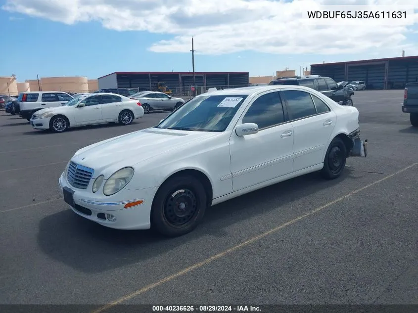 2005 Mercedes-Benz E 320 VIN: WDBUF65J35A611631 Lot: 40236626