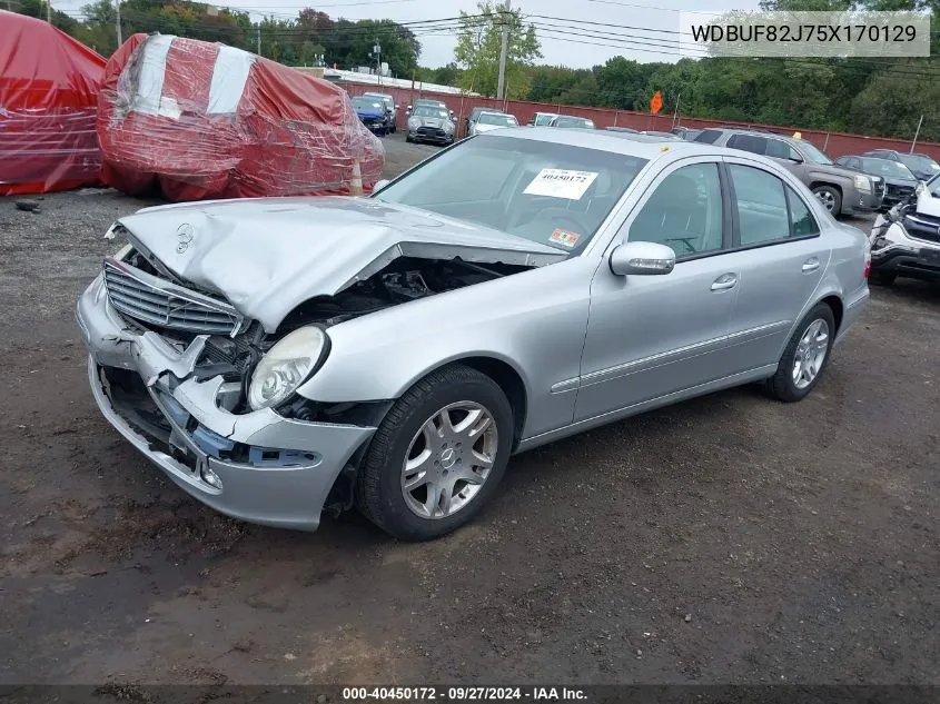 2005 Mercedes-Benz E 320 4Matic VIN: WDBUF82J75X170129 Lot: 40450172