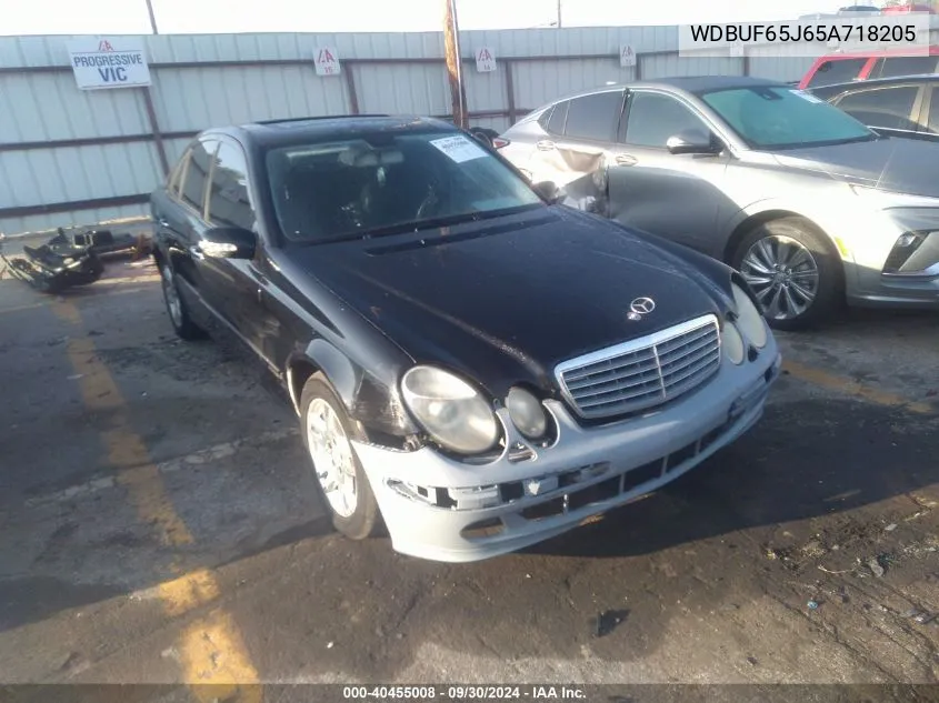 2005 Mercedes-Benz E-Class 320 VIN: WDBUF65J65A718205 Lot: 40455008