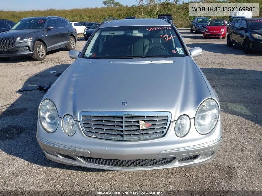 2005 Mercedes-Benz E 500 4Matic VIN: WDBUH83J55X169800 Lot: 40506038