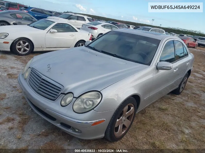 2005 Mercedes-Benz E 320 VIN: WDBUF65J45A649224 Lot: 40535633