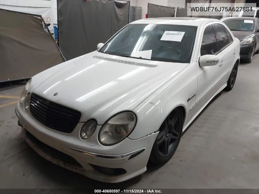 2005 Mercedes-Benz E 55 Amg VIN: WDBUF76J75A627884 Lot: 40680597