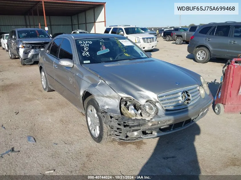 2005 Mercedes-Benz E 320 VIN: WDBUF65J75A699468 Lot: 40744024