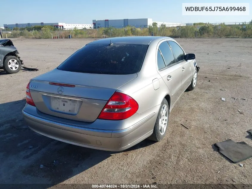 2005 Mercedes-Benz E 320 VIN: WDBUF65J75A699468 Lot: 40744024