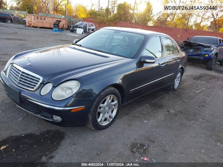 2005 Mercedes-Benz E 320 Cdi VIN: WDBUF26J45A593440 Lot: 40822034