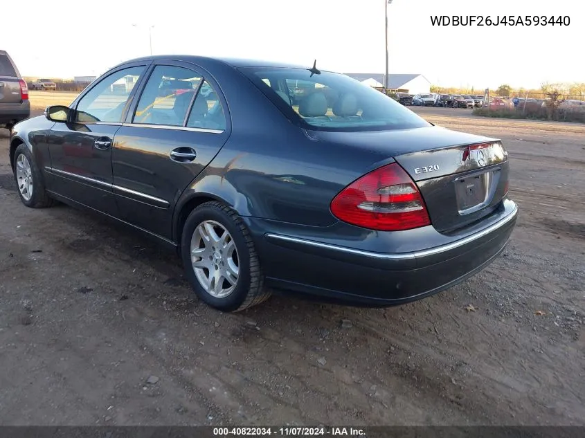 2005 Mercedes-Benz E 320 Cdi VIN: WDBUF26J45A593440 Lot: 40822034