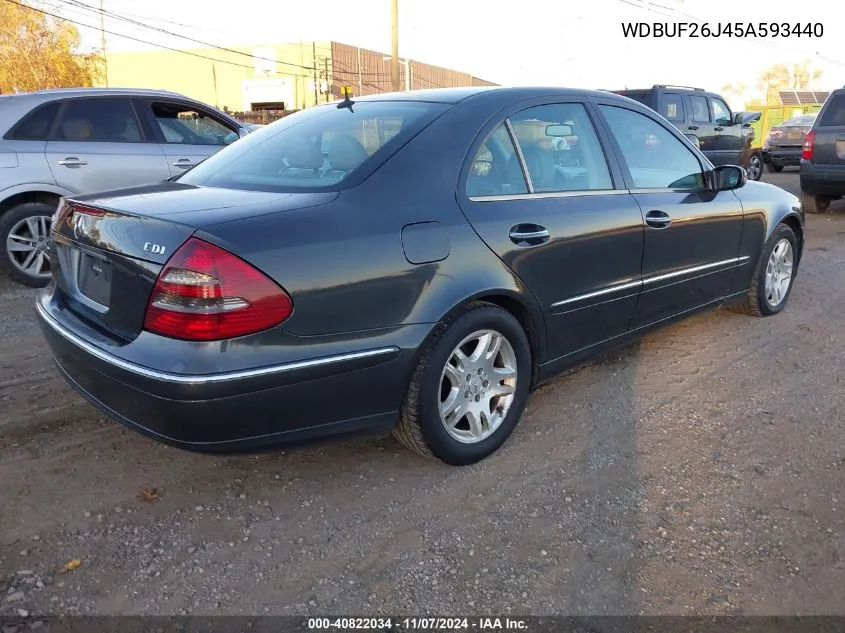 2005 Mercedes-Benz E 320 Cdi VIN: WDBUF26J45A593440 Lot: 40822034