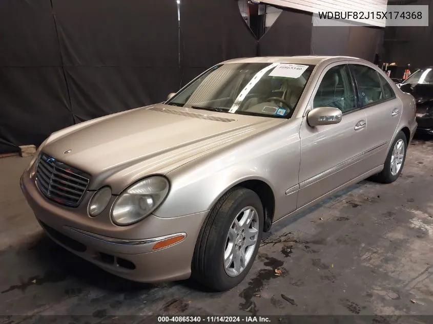 2005 Mercedes-Benz E 320 4Matic VIN: WDBUF82J15X174368 Lot: 40865340