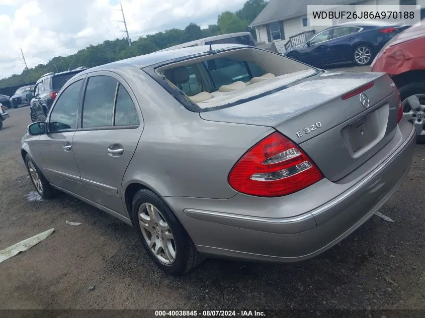 2006 Mercedes-Benz E 320 Cdi VIN: WDBUF26J86A970188 Lot: 40038845