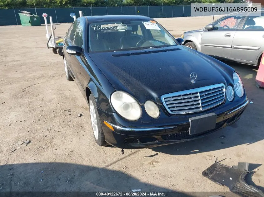 2006 Mercedes-Benz E 350 VIN: WDBUF56J16A895609 Lot: 40122672