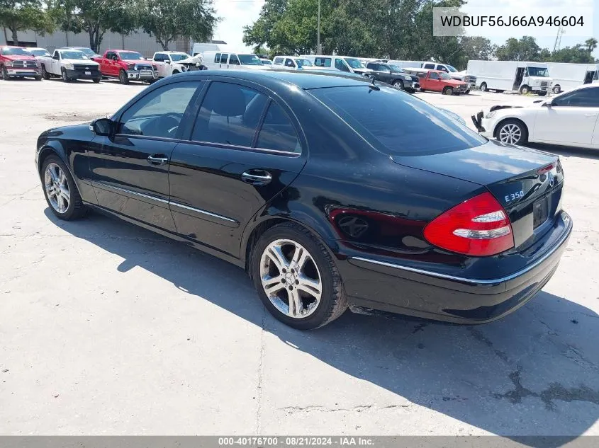 2006 Mercedes-Benz E 350 VIN: WDBUF56J66A946604 Lot: 40176700