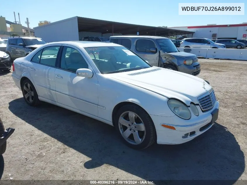 2006 Mercedes-Benz E 500 VIN: WDBUF70J26A899012 Lot: 40396216