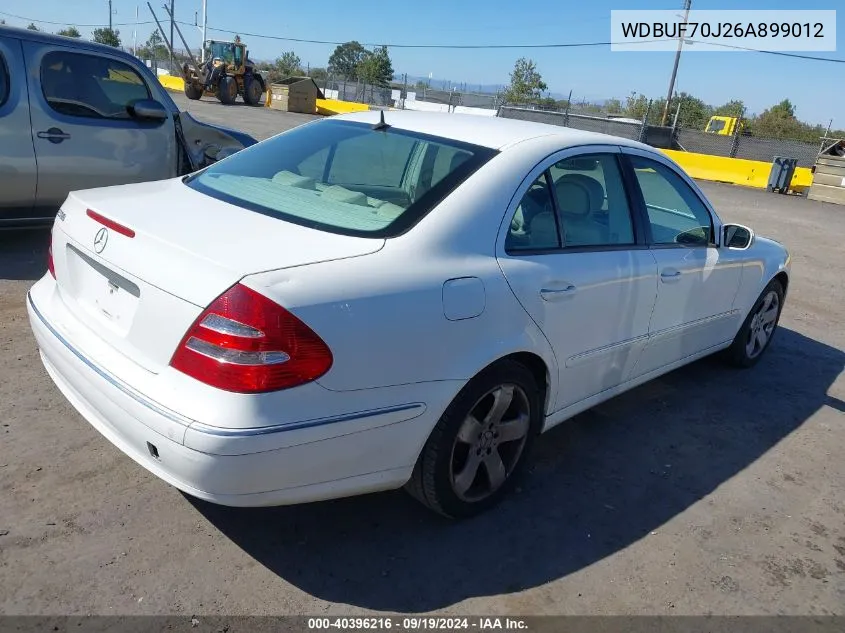 2006 Mercedes-Benz E 500 VIN: WDBUF70J26A899012 Lot: 40396216