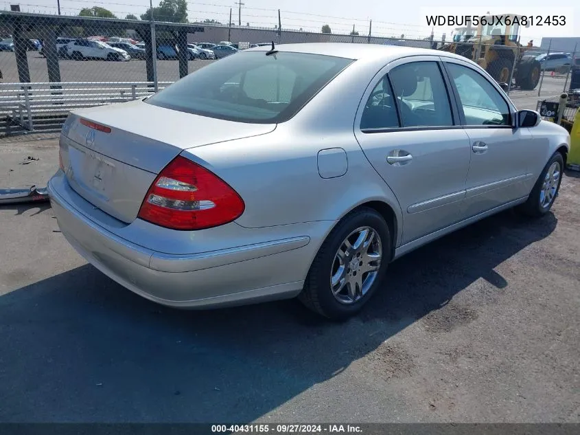 2006 Mercedes-Benz E 350 VIN: WDBUF56JX6A812453 Lot: 40431155