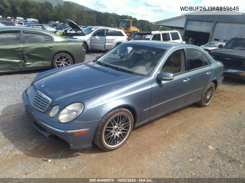 2006 Mercedes-Benz E 320 Cdi VIN: WDBUF26J36A859645 Lot: 40460070