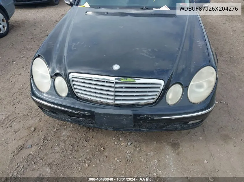 2006 Mercedes-Benz E 350 4Matic VIN: WDBUF87J26X204276 Lot: 40490048