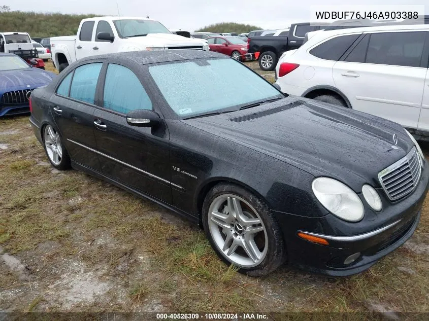 2006 Mercedes-Benz E 55 Amg VIN: WDBUF76J46A903388 Lot: 40526309