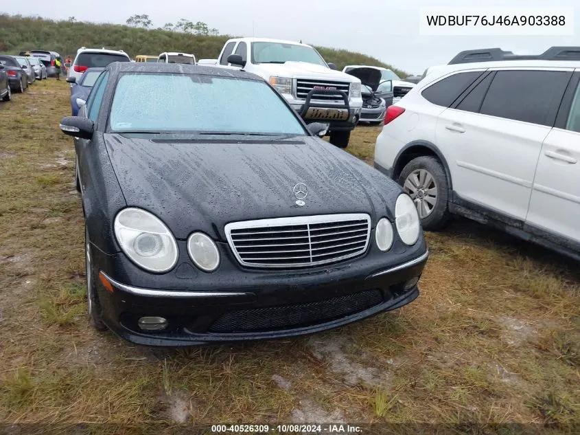 2006 Mercedes-Benz E 55 Amg VIN: WDBUF76J46A903388 Lot: 40526309