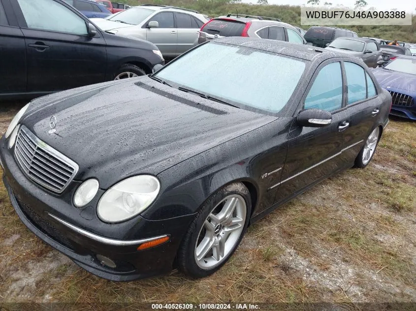 2006 Mercedes-Benz E 55 Amg VIN: WDBUF76J46A903388 Lot: 40526309